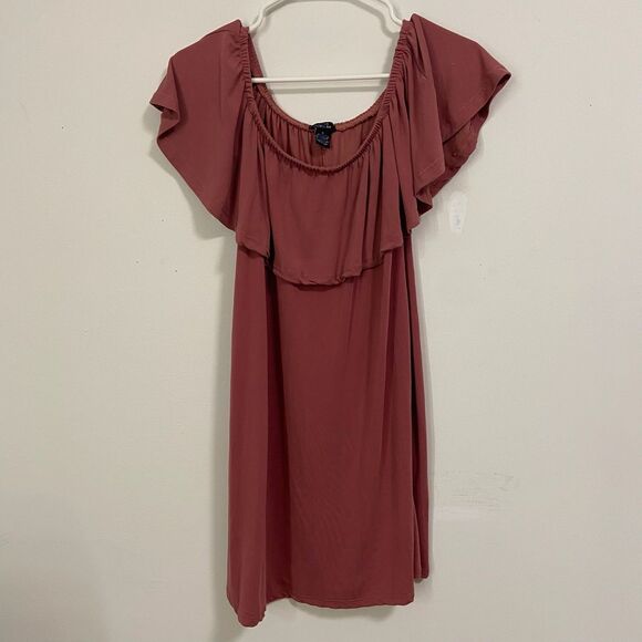 Flowy Off-The-Shoulder ruffle dress or tunic - Picture 1 of 1